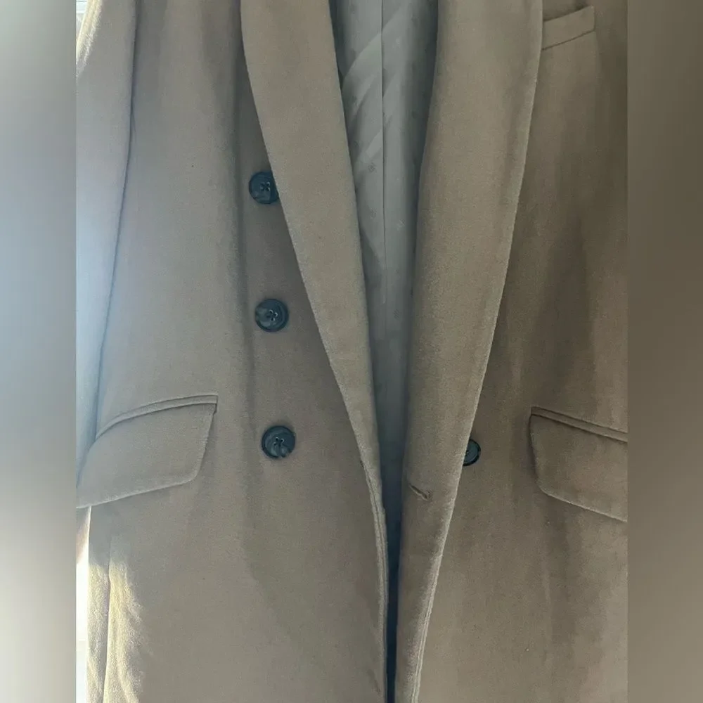 Banana Republic Tan Double-Breasted Trench Coat